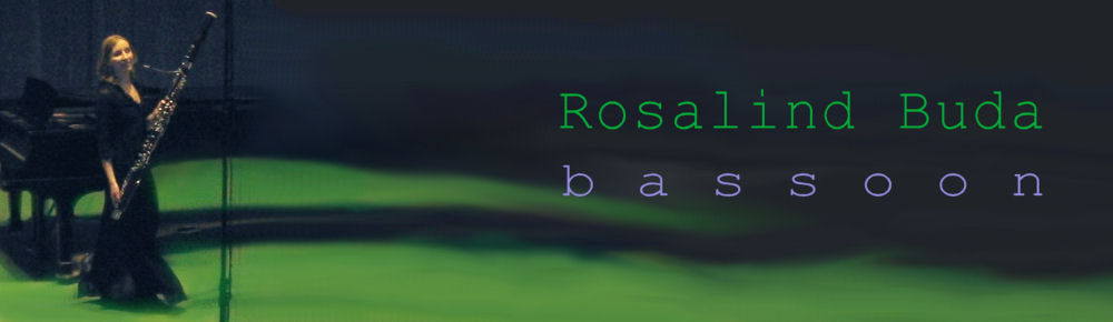 Rosalind Buda, bassoon, smallpipes, bagpipes, bombard